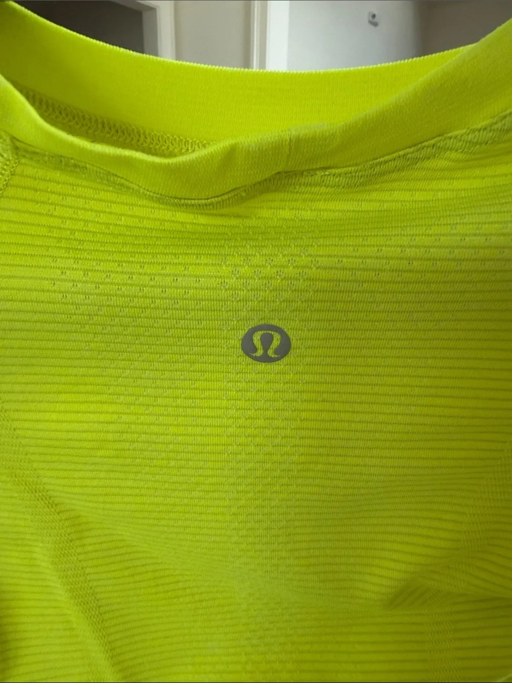 lululemon athletica Neon Yellow Short Sleeve Tee